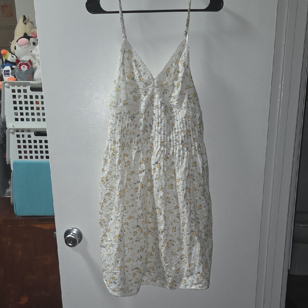 Floral White Summer Dress